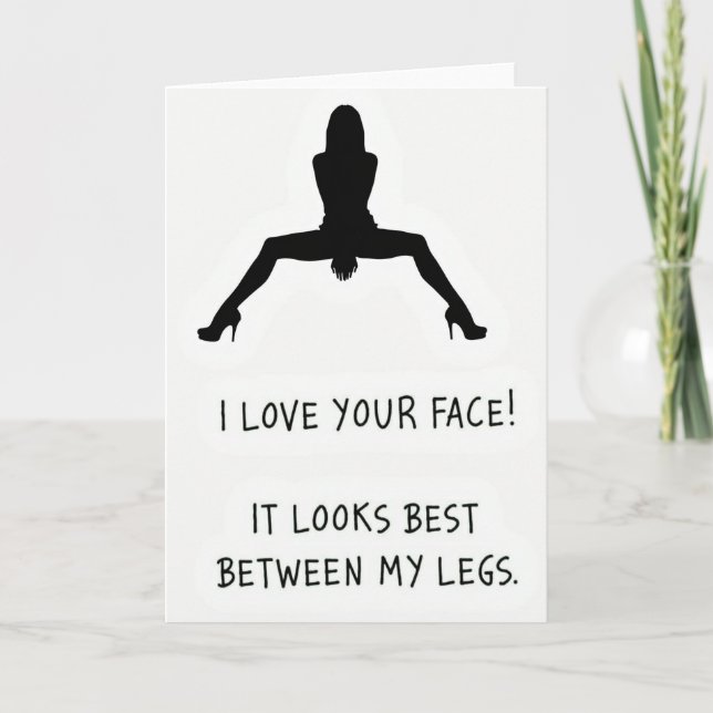 Tarjeta Best Face Between My Legs Card (Anverso)