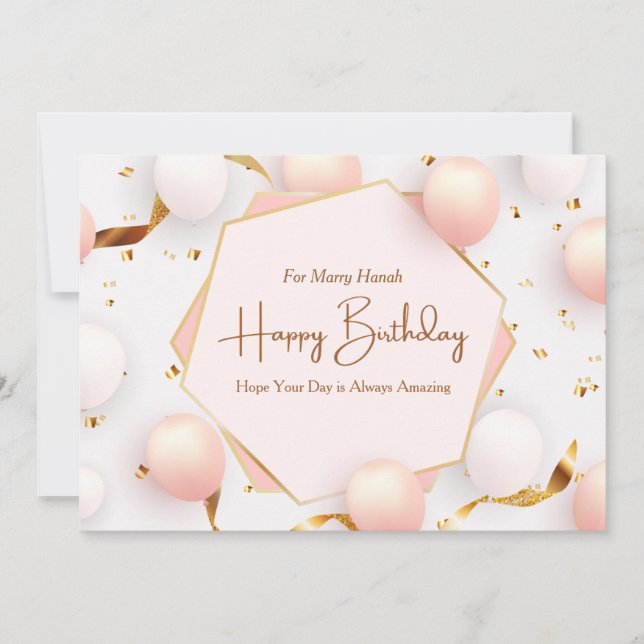 Tarjeta Best Friend Happy Birthday Greeting (Anverso)