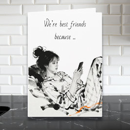 Tarjeta Best Friend Humor | Showing Appreciation