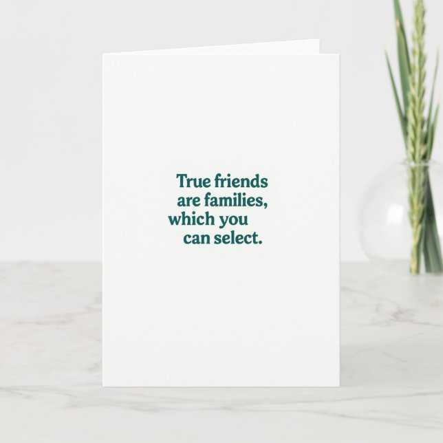 Tarjeta Best Friends Our Chosen Family Card (Anverso)