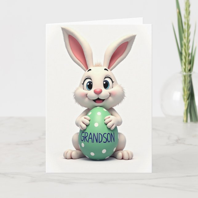Tarjeta Best Grandson Easter Card (Anverso)