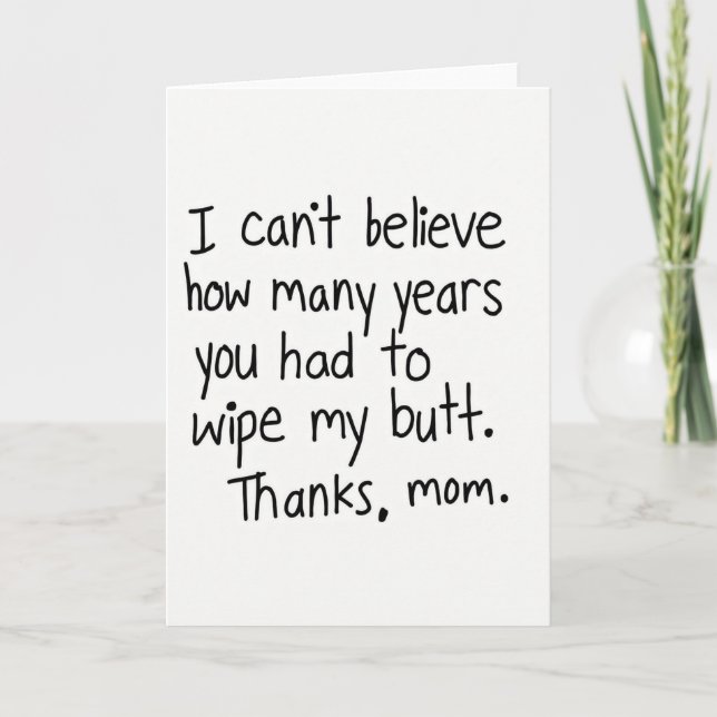 Tarjeta Best Mom Hand Lettered Card (Anverso)