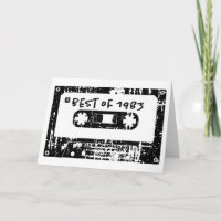 Best Of 1983 Vintage Cassette Mix Tape Birthday