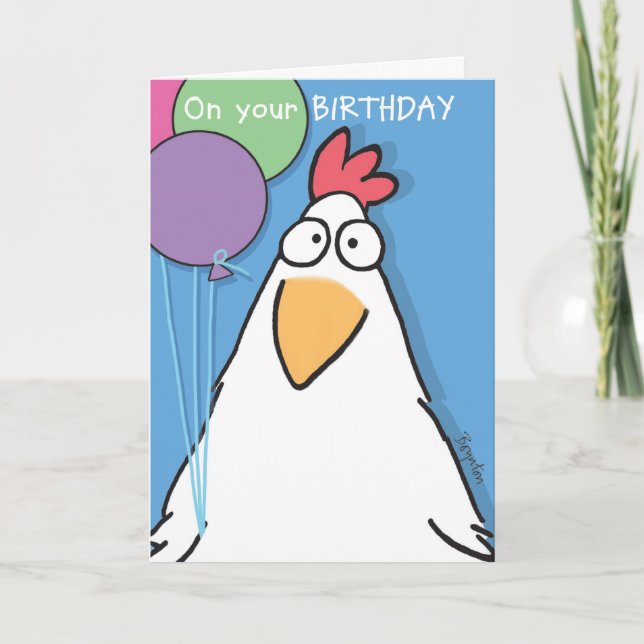 Tarjeta BEST OF CLUCK Birthday by Boynton (Anverso)