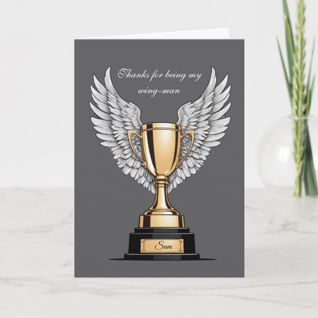 Tarjeta Best Wingman Appreciation  (Anverso)