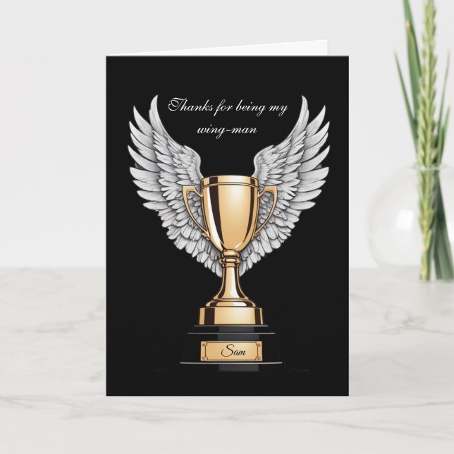 Tarjeta Best Wingman Appreciation  (Anverso)