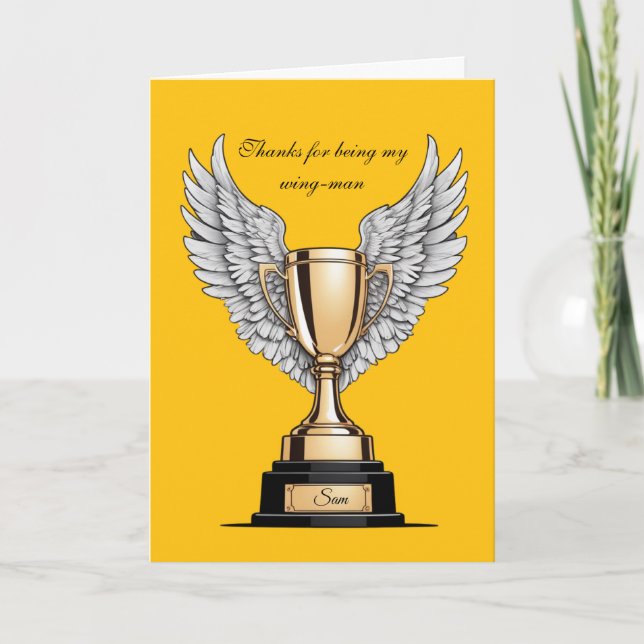Tarjeta Best Wingman Appreciation  (Anverso)