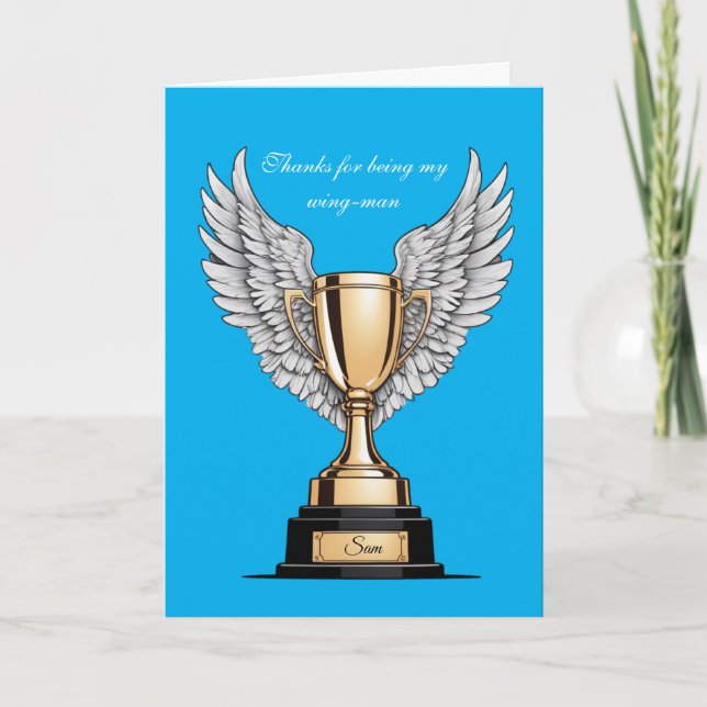 Tarjeta Best Wingman Appreciation  (Anverso)