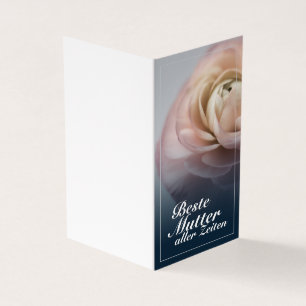 Tarjeta Beste Mutter aller Zeiten mit großer Rosa rosa