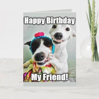 Tarjeta Bestfriend Funny Cute Dog Birthday Card