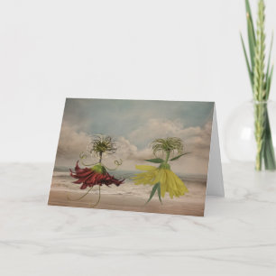 Tarjeta Bestias en la playa