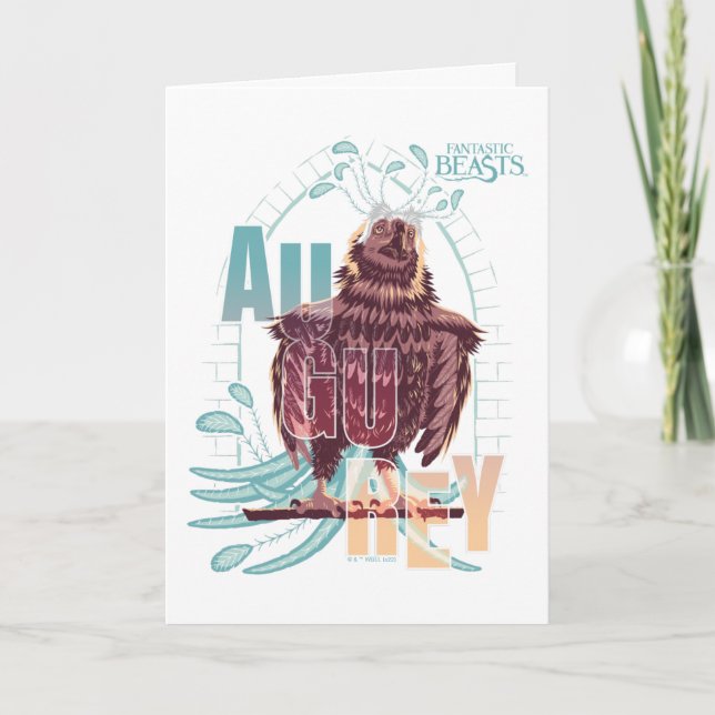 Tarjeta Bestias fantásticas Augurey (Anverso)