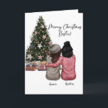 Tarjeta Bestie de Navidades Personalizados<br><div class="desc">Una "Tarjeta de Navidades Personalizados para Bestie" es una manera sincera de expresar sus cálidos deseos y celebrar su cercana amistad durante la temporada de fiestas. Puedes personalizar la tarjeta con un mensaje sincero, el nombre de tu padre u otros detalles personales, añadiendo un toque especial a los saludos de...</div>