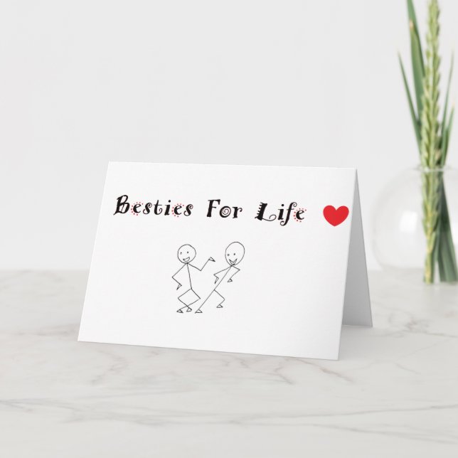 Tarjeta Besties 4 Vida (Anverso)
