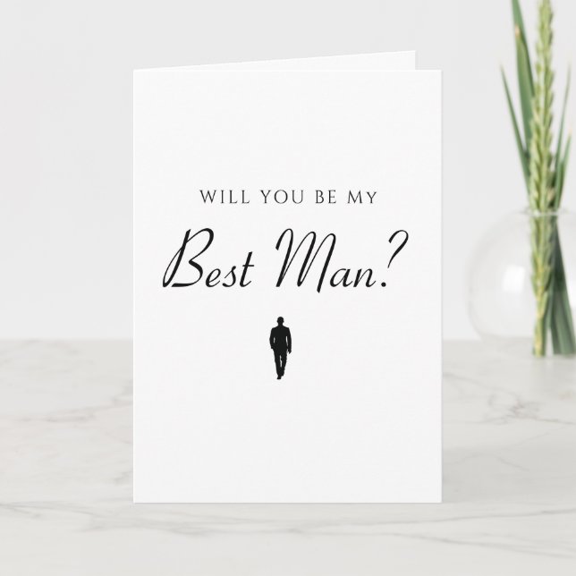 Tarjeta Bestman Boda Plans (Anverso)