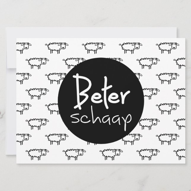 Tarjeta Beterschaap. Beterschap Wenskaarten. (Anverso)