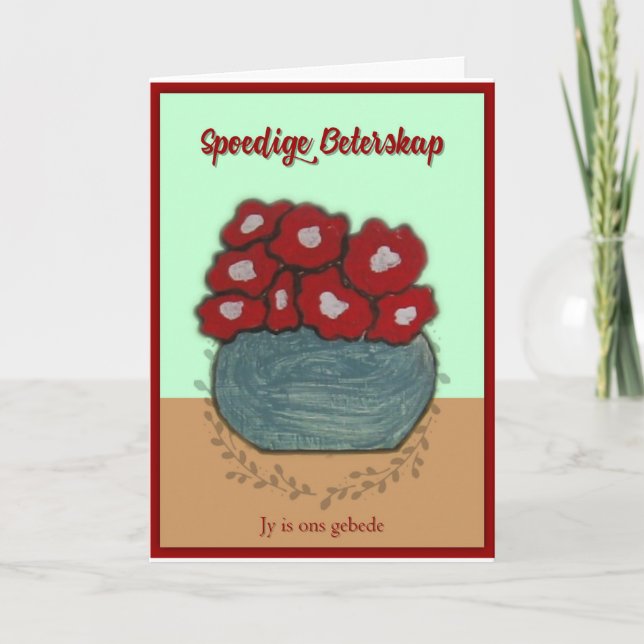 Tarjeta Beterskap Spoedige (Anverso)