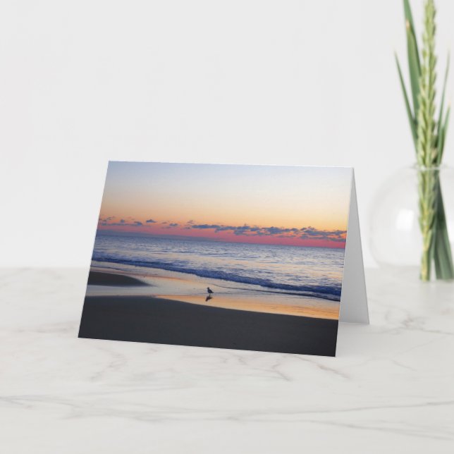 Tarjeta Bethany Beach Sunrise I (Anverso)