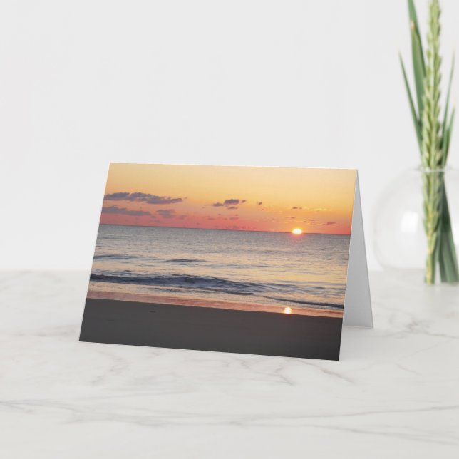 Tarjeta Bethany Beach Sunrise II (Anverso)