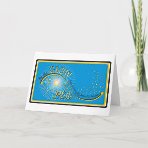 Tarjeta BeTheGlowOfPEO Notecards