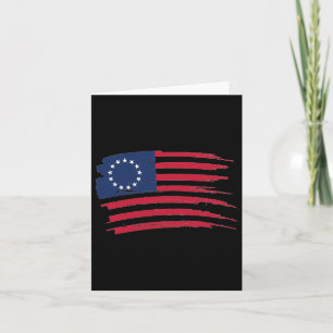 Tarjeta Betsy Ross Camisa 4 De Julio Bandera Estadounidens