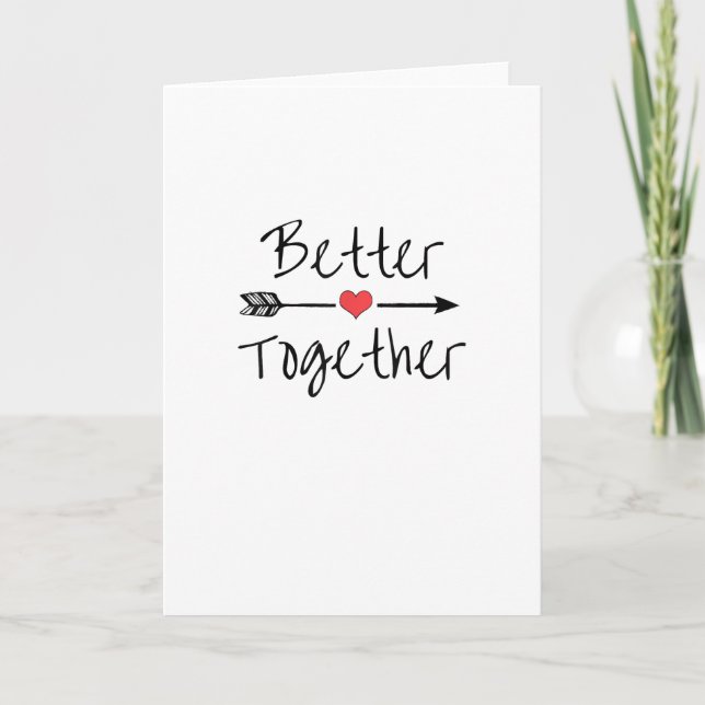Tarjeta Better Together Modern Aesthetic  (Anverso)