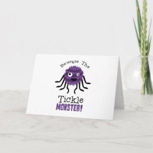 Tarjeta Beware Tickle Monster