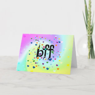 Tarjeta bff ~ corazones