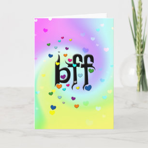 Tarjeta bff ~ corazones
