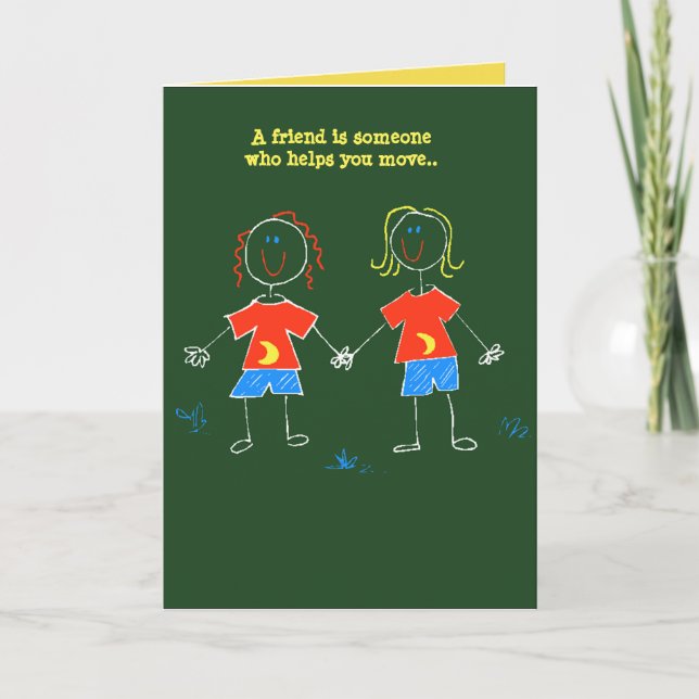 Tarjeta BFF humor definido LOL Chicas Secretos de amistad (Anverso)