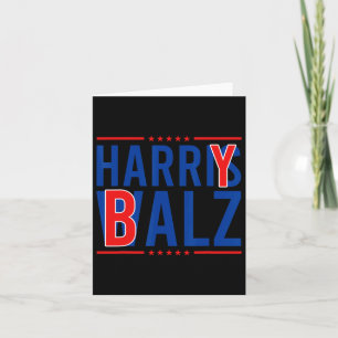 Tarjeta Bheimer 2024 Funny Kamala Harris W Democrat Politi
