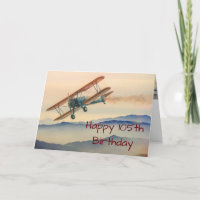 Bi-Plane de un modelo vintage cumpleaños número 10