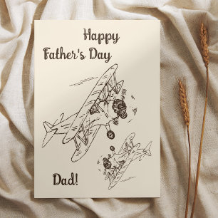 Tarjeta Bi-planos Art Deco - Día del Padre!