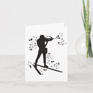 Tarjeta Biathleta Esquí Nórdico Biatlón 10