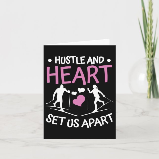 Tarjeta Biathlon Hustle And Heart nos diferencia Cross Cou (Anverso)