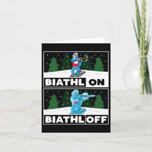 Tarjeta Biatleta Biatlón Deporte