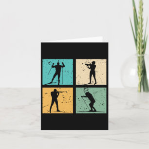 Tarjeta Biatlón Esquí a Través del Campo Biatleta Gif
