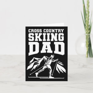 Tarjeta Biatlón Esquí De Fondo Papá Esquí De Fondo