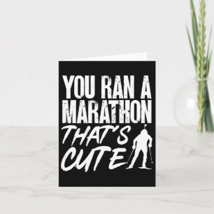 Tarjeta Biatlón que llevaste una maratón que es un bonito 