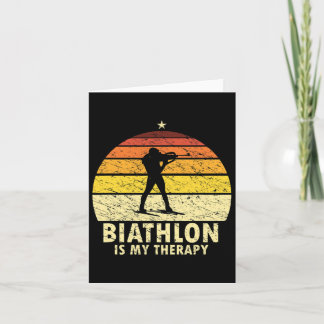 Tarjeta Biatlón Retro Wintersport esquí de fondo Sh