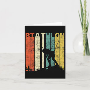 Tarjeta Biatlón Vintage Retro Biatleta 1