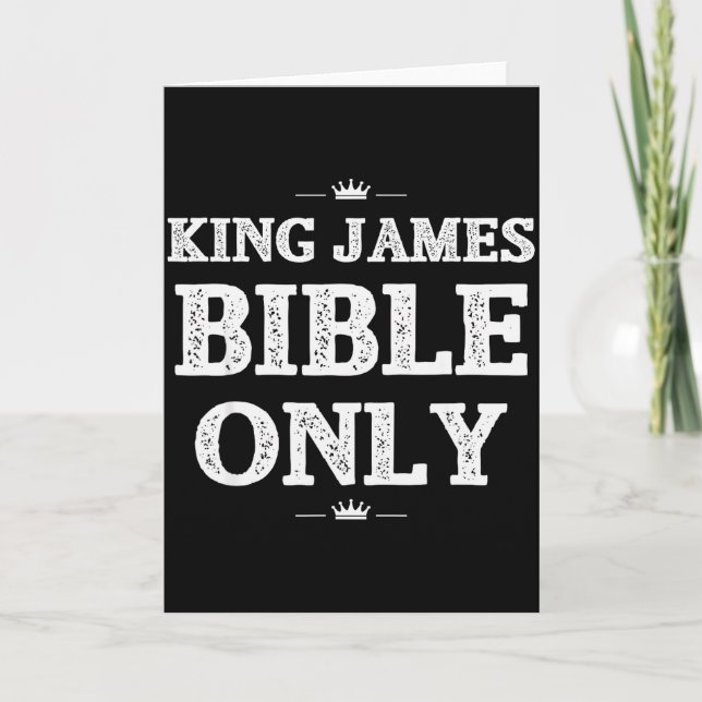 Tarjeta Bible Scripture Verses King James Bible Christian  (Anverso)