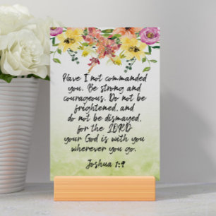 Tarjeta Bible Verse Joshua