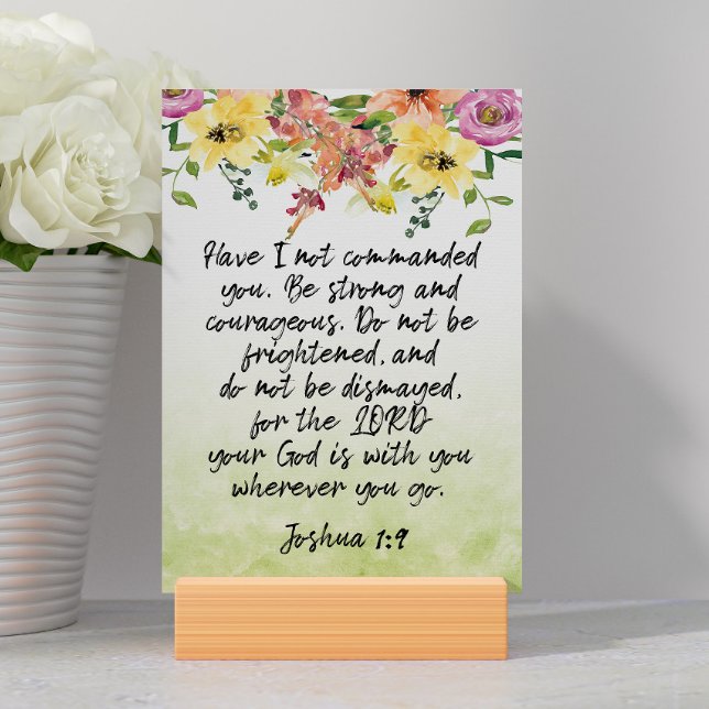 Tarjeta Bible Verse Joshua (Subido por el creador)