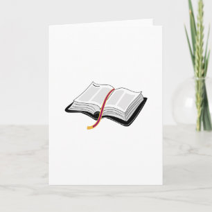Tarjeta Biblia abierta