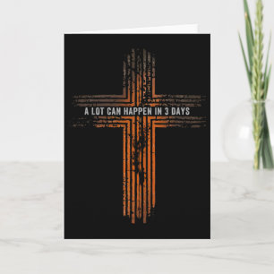 Tarjeta Biblia Cristiana Día de Pascua Mucho Puede Suceder
