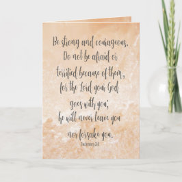 Tarjeta Biblia Verse Deuteronomio 31:6 Sé fuerte inspiraci