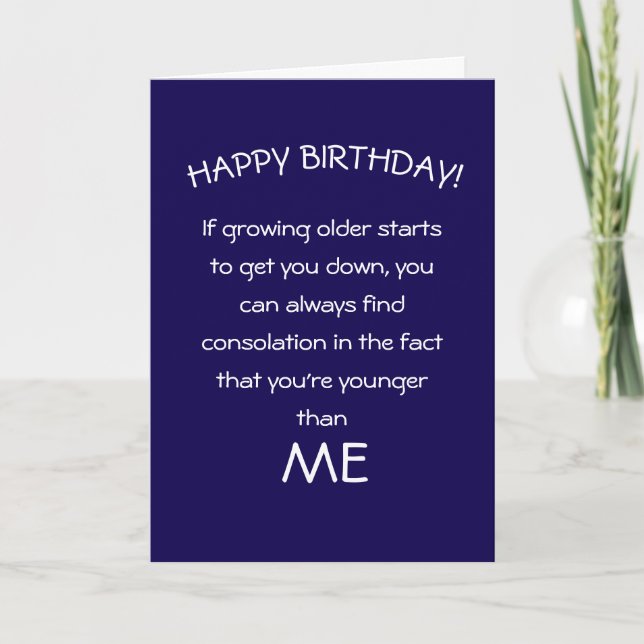 Tarjeta biblico gracioso feliz deseo de cumpleaños (Anverso)