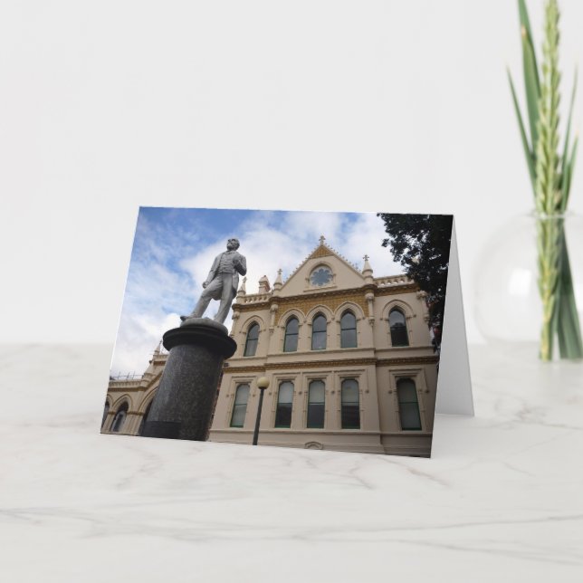 Tarjeta biblioteca del parlamento de wellington (Anverso)