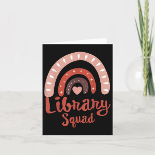 Tarjeta Biblioteca Squad School Squad Librarian Bookworlbo